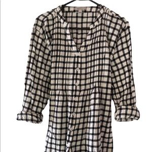 Flannel long sleeve blouse by Woman Within
